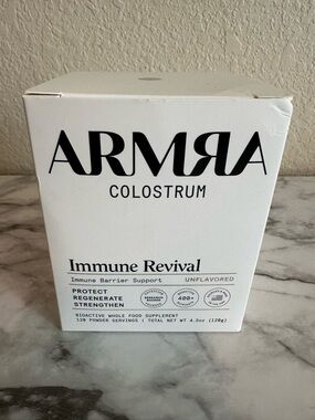 NIB - ARMRA Colostrum Immune Revival - Unflavored - 120 servings - 9/26 exp